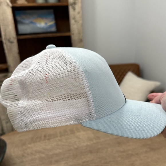 Pistil Kobie Mesh Snap Back Trucker Hat LIGHT BLUE - Picture 7 of 11